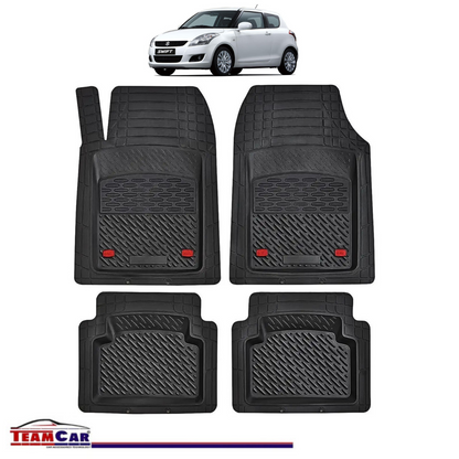 Covorase Auto TeamCar® Tip Tavita Compatibile Suzuki Swift IV (2010–2017) Negru Material Rezistent