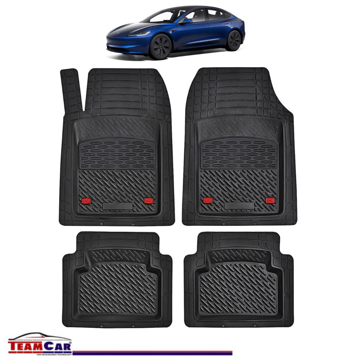 Covorase Auto TeamCar® Tip Tavita Compatibile Tesla 3 2017–2024