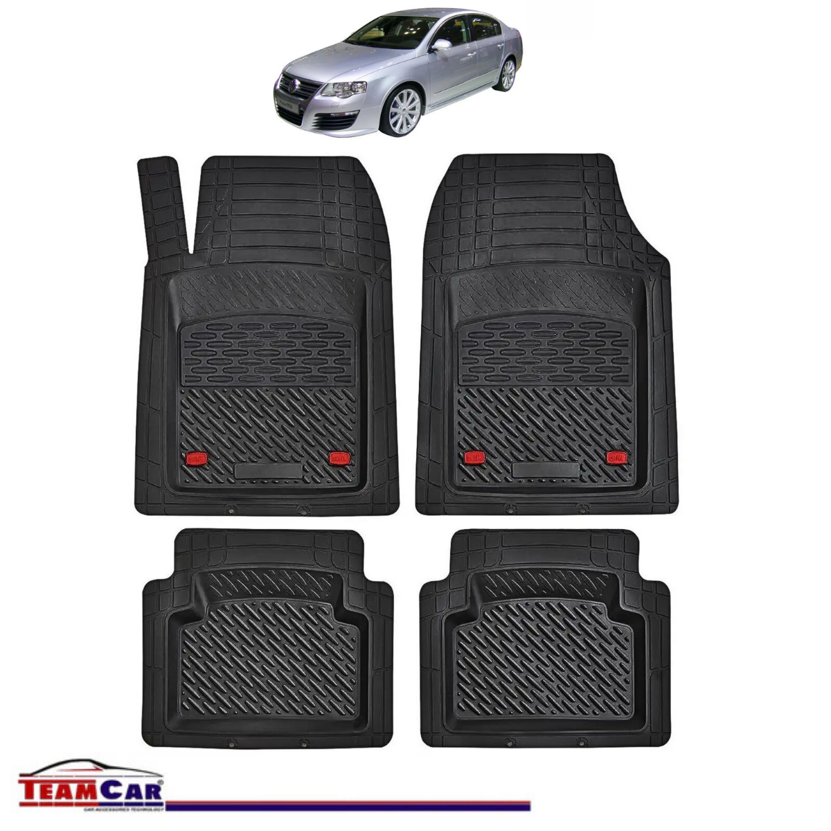 Covorase Auto TeamCar® Tip Tavita Compatibile Volkswagen Passat B6 Sedan (2005–2010)
