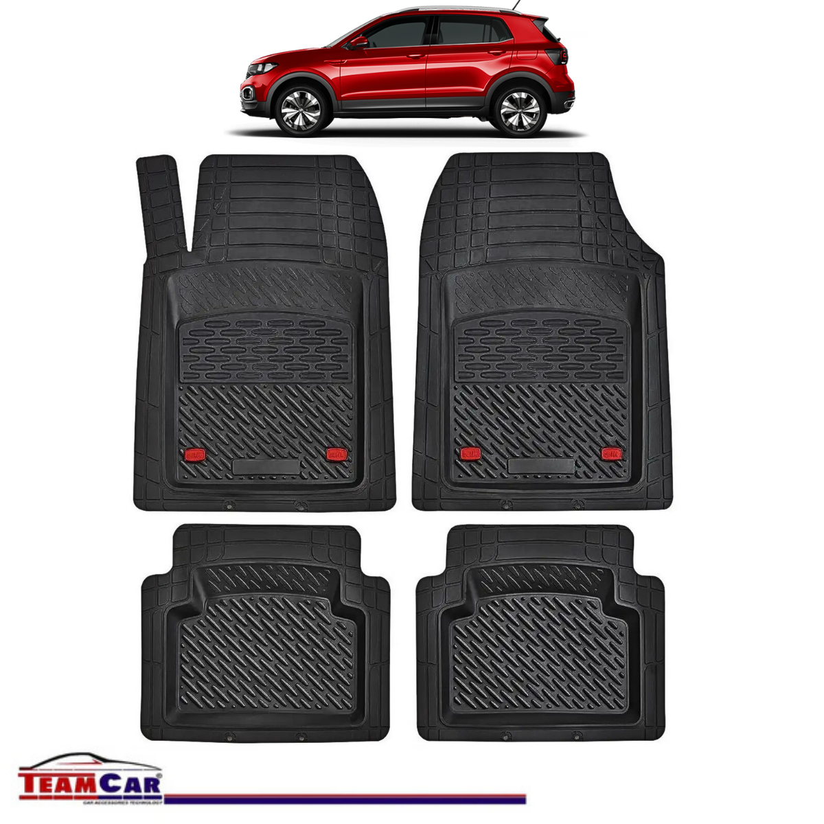 Covorase Auto TeamCar® Tip Tavita Compatibile Volkswagen T-Cross C11 SUV (2018–2025)