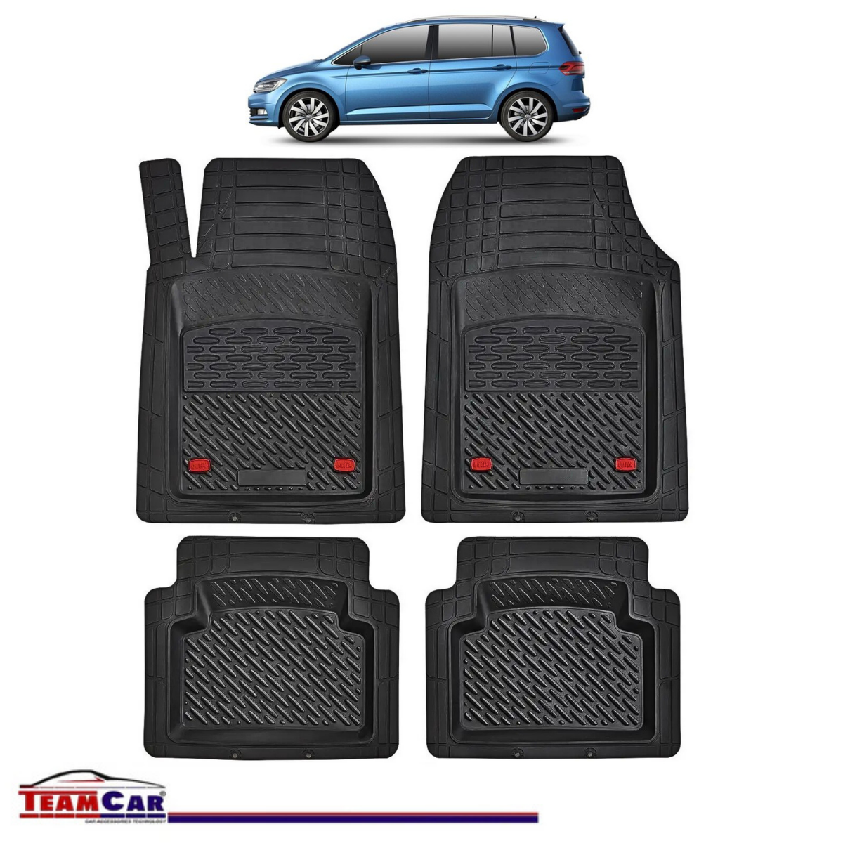 Covorase Auto TeamCar® Tip Tavita Compatibile Volkswagen Touran 5T MPV (2015–2025)