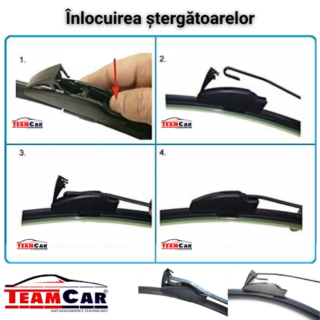 Ștergătoare TeamCar® BMW X1 E84 (2009–2015) – Set față