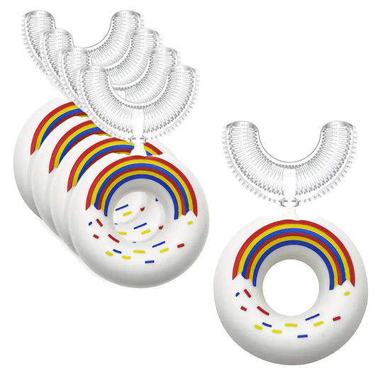 Set 5 Periute de Dinti Naimeed D1000, Alb, Circulare U-shape, pentru Copii 2-6 ani