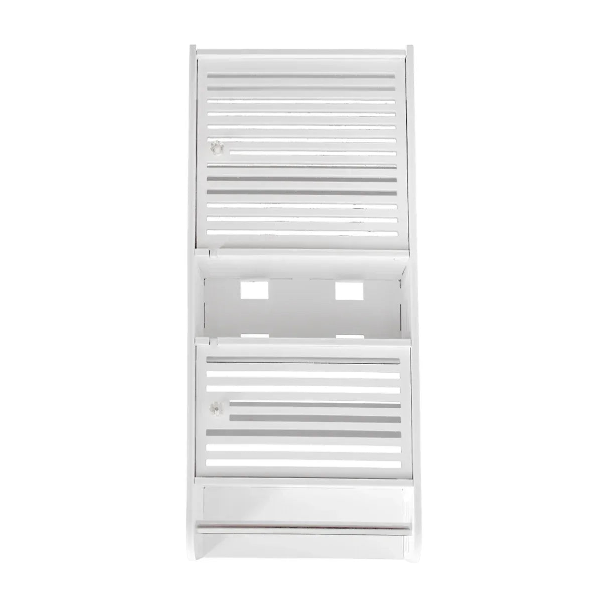Dulapior cu 2 rafturi si doua usi, Naimeed D173 PVC, culoare Alb, 70 x 30 x 14 cm