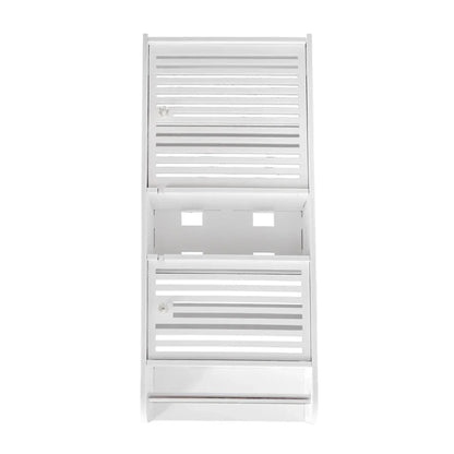 Dulapior cu 2 rafturi si doua usi, Naimeed D173 PVC, culoare Alb, 70 x 30 x 14 cm