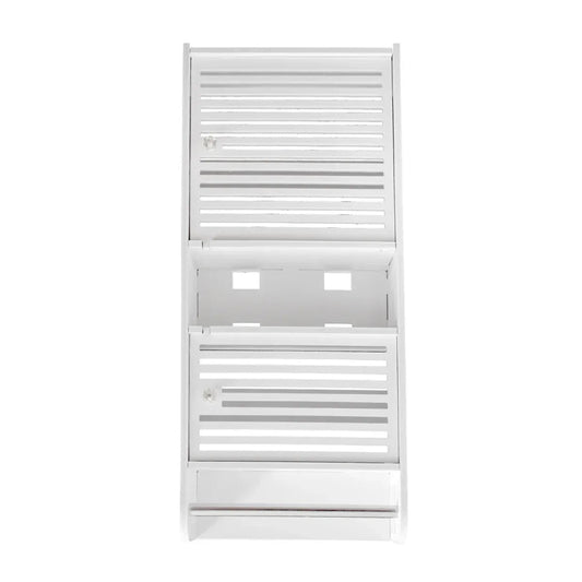 Dulapior cu 2 rafturi si doua usi, Naimeed D173 PVC, culoare Alb, 70 x 30 x 14 cm