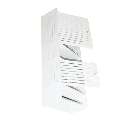 Dulapior cu 2 rafturi si doua usi, Naimeed D173 PVC, culoare Alb, 70 x 30 x 14 cm