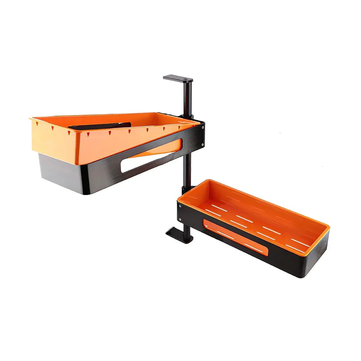 Suport multifunctional rotativ 180°, Naimeed D2400, 37.5x42x12cm, negru/portocaliu
