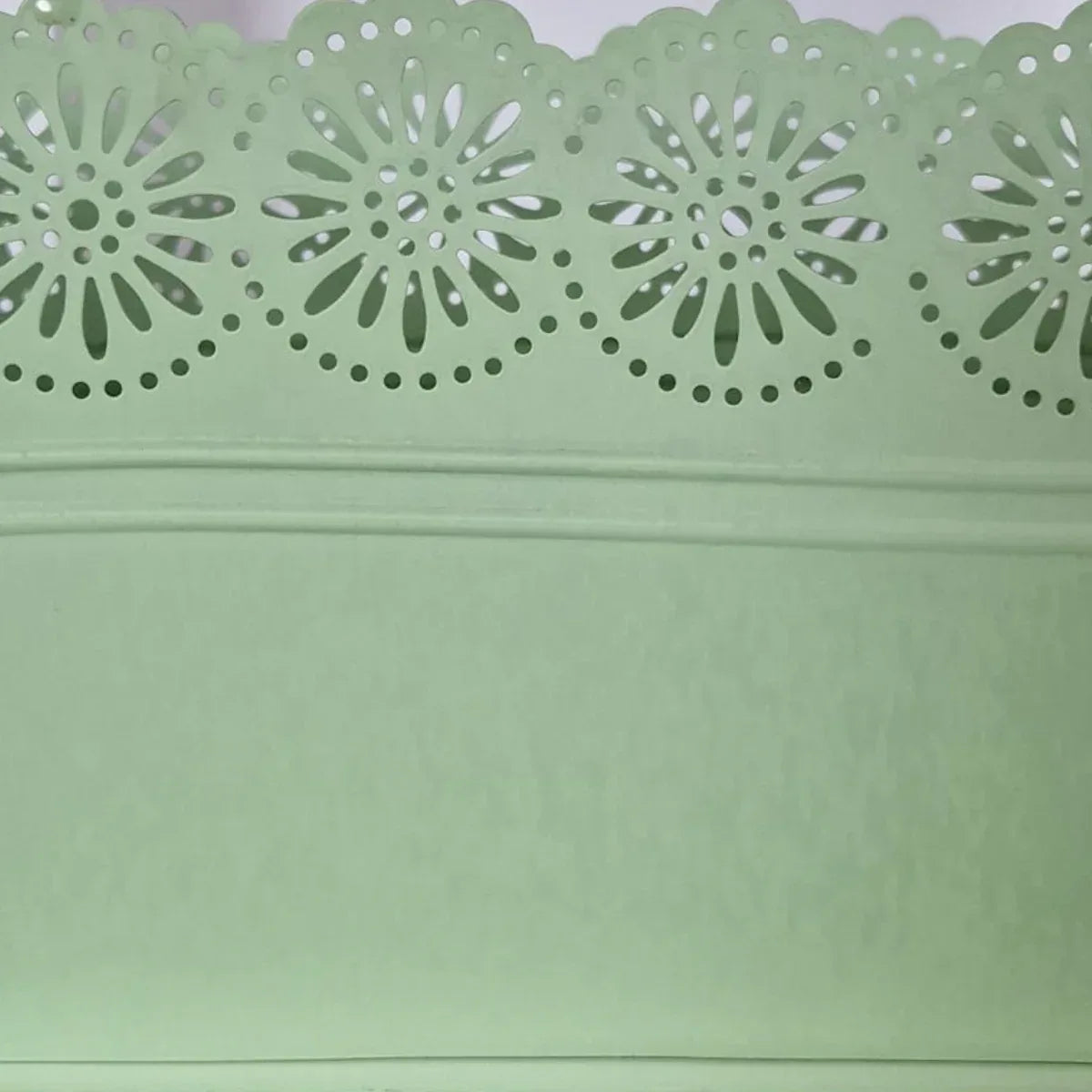 Vas decor din metal, Naimeed D2602, Verde, 130x275x135mm