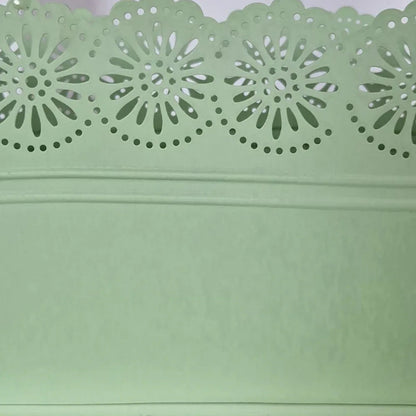 Vas decor din metal, Naimeed D2602, Verde, 130x275x135mm