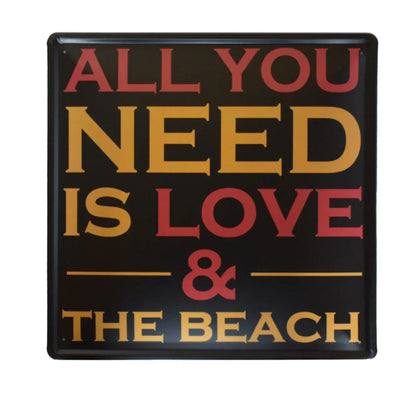 Tablou Metalic, All You Need, Stil Retro, Naimeed D29-AllYouNeed