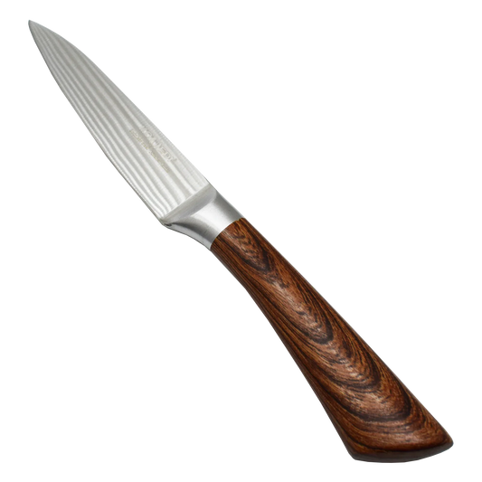 Cutit pentru legume, Naimeed D3362, gama Konedi, otel inoxidabil, maner imitatie lemn, 12.5 cm