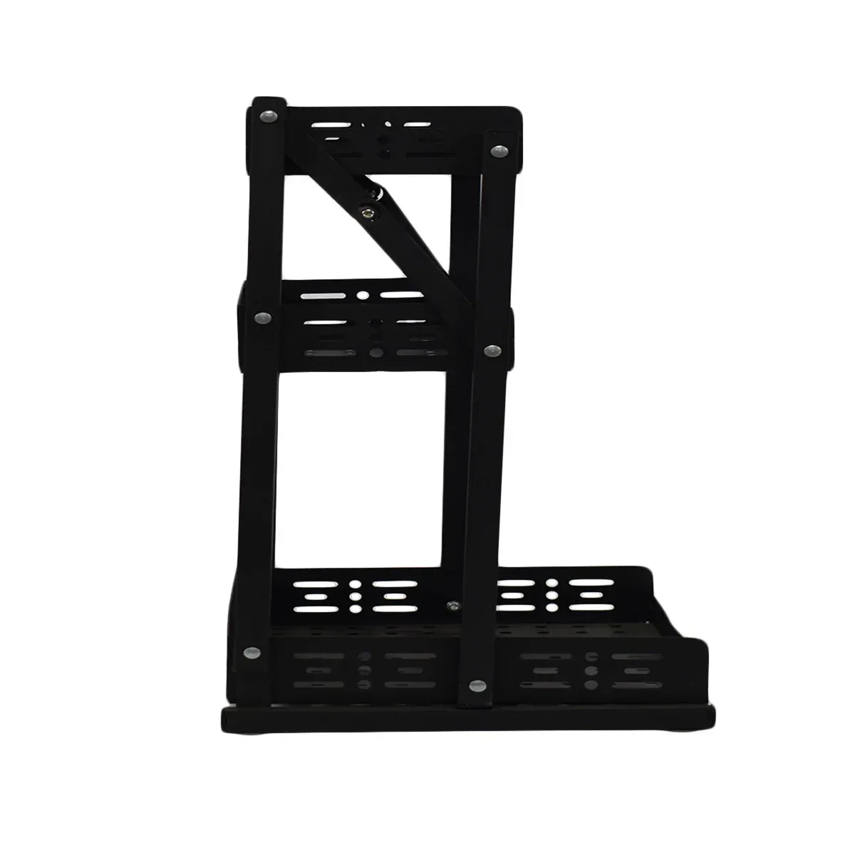 Raft pliabil cu 3 polite, Naimeed D3427, 55x33x30 cm Negru
