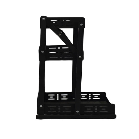 Raft pliabil cu 3 polite, Naimeed D3427, 55x33x30 cm Negru
