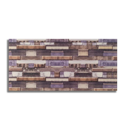 Set 6 panouri decorative, Autoadeziv, suprafata acoperita 1.08 mp, Naimeed D3502, 30x60 cm, Caramida