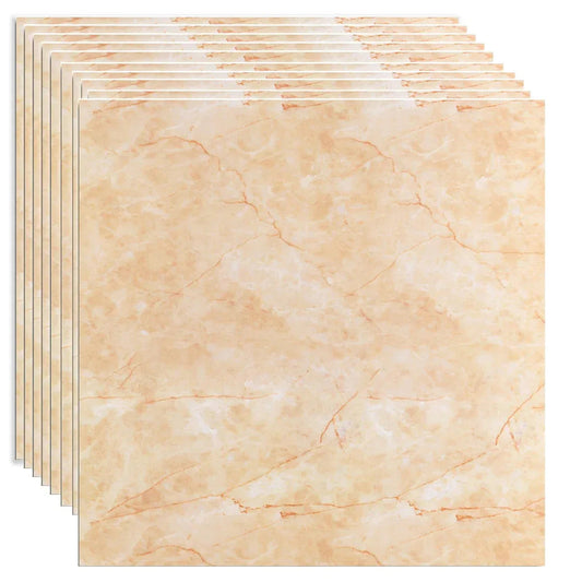 Set 10 panouri decorative, Autoadeziv, suprafata acoperita 3.6 mp, Naimeed D3509, 60x60 cm, Marmura Bej