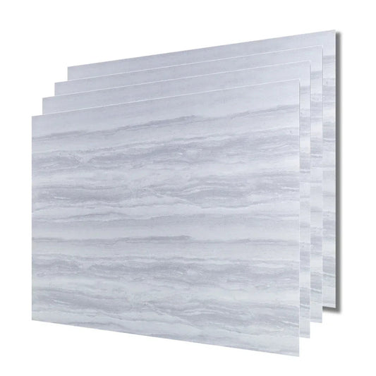 Set 4 panouri decorative, Autoadeziv, suprafata acoperita 1.44 mp, Naimeed D3514, 60x60 cm, Marmura Gri