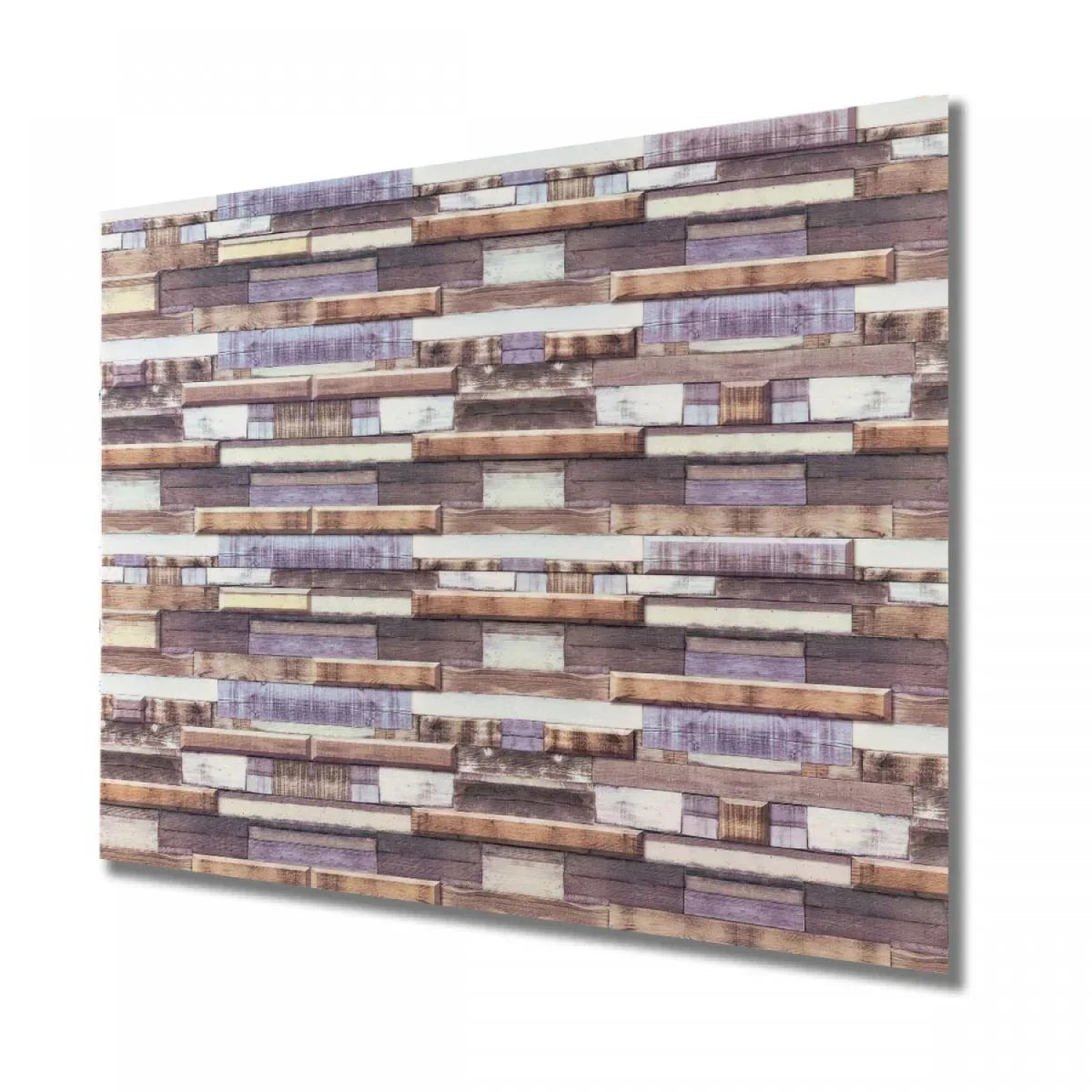 Set 10 panouri decorative, Autoadeziv, suprafata acoperita 3.6 m2, Naimeed D3521, 60x60 cm, Multicolor