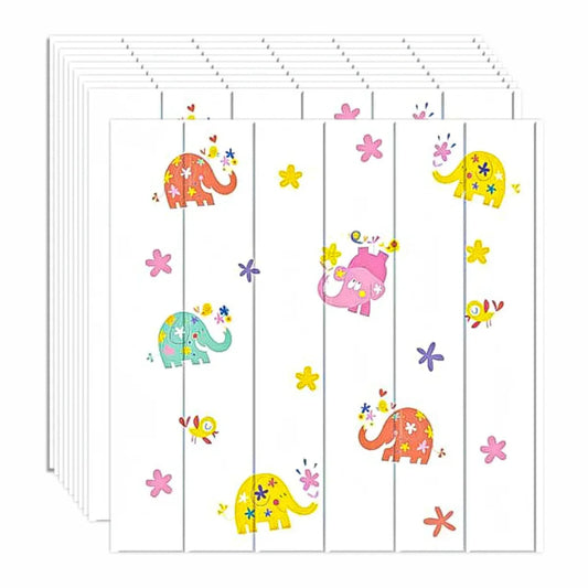 Set 10 x Tapet 3D autoadeziv, design modern, usor de curatat, 70x70 cm, Naimeed D3550