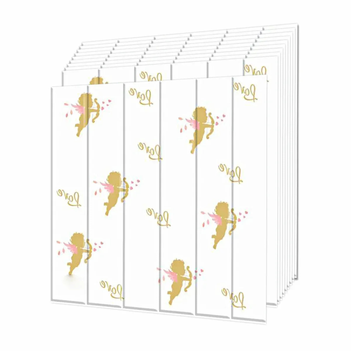 Set 10 x Tapet 3D autoadeziv, design modern, usor de curatat, 70x70 cm, Naimeed D3555