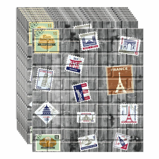 Set 10 x Tapet 3D autoadeziv, design modern, usor de curatat, 70x77 cm, Naimeed D3561