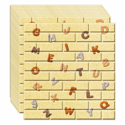 Set 10 x Tapet 3D autoadeziv, design modern, usor de curatat, 70x77 cm, Naimeed D3563
