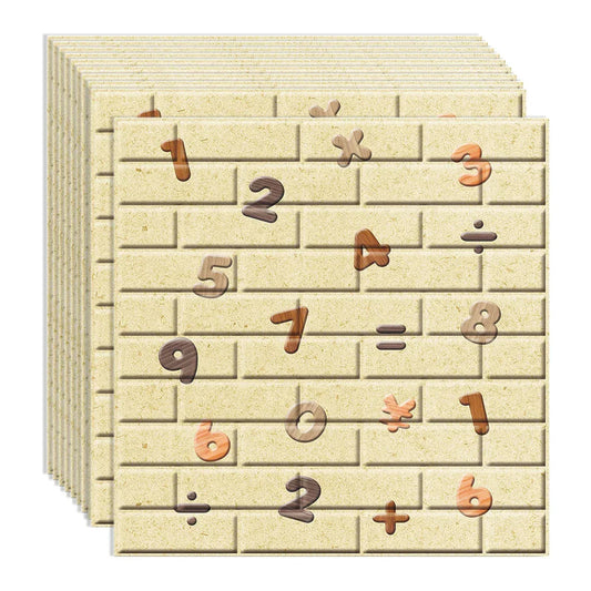 Set 10 x Tapet 3D autoadeziv, design modern, usor de curatat, 70x77cm, Naimeed D3586