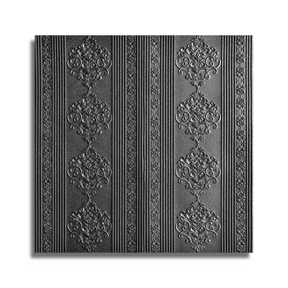 Set 10x Tapet 3D Autoadeziv, 5mm grosime, rezistent la apa, usor de curatat, 70x70cm, Naimeed D3601, model elegant, Negru