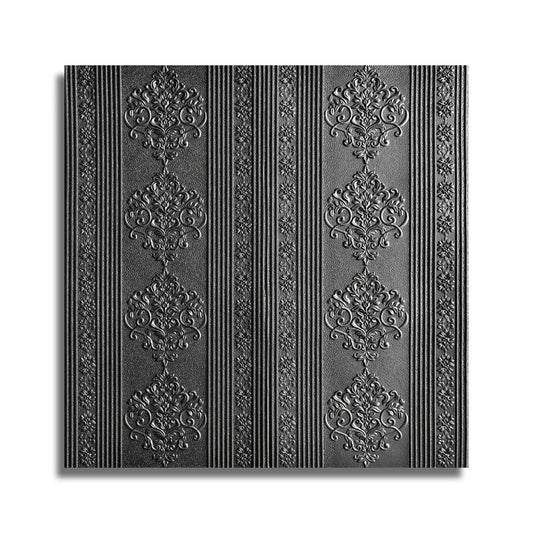 Set 10x Tapet 3D Autoadeziv, 5mm grosime, rezistent la apa, usor de curatat, 70x70cm, Naimeed D3601, model elegant, Negru