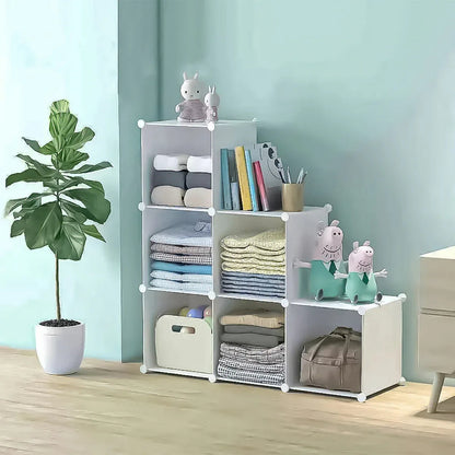 Dulap Modular, 6 Compartimente, D4106, Alb