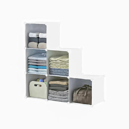 Dulap Modular, 6 Compartimente, D4106, Alb