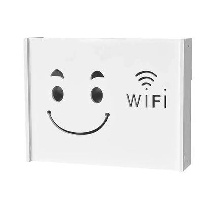 Raft suport Router Wireless, pentru mascare fire si echipament WIFI, D4155, 36*28*8.5 cm