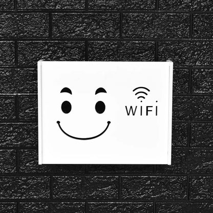 Raft suport Router Wireless, pentru mascare fire si echipament WIFI, D4155, 36*28*8.5 cm