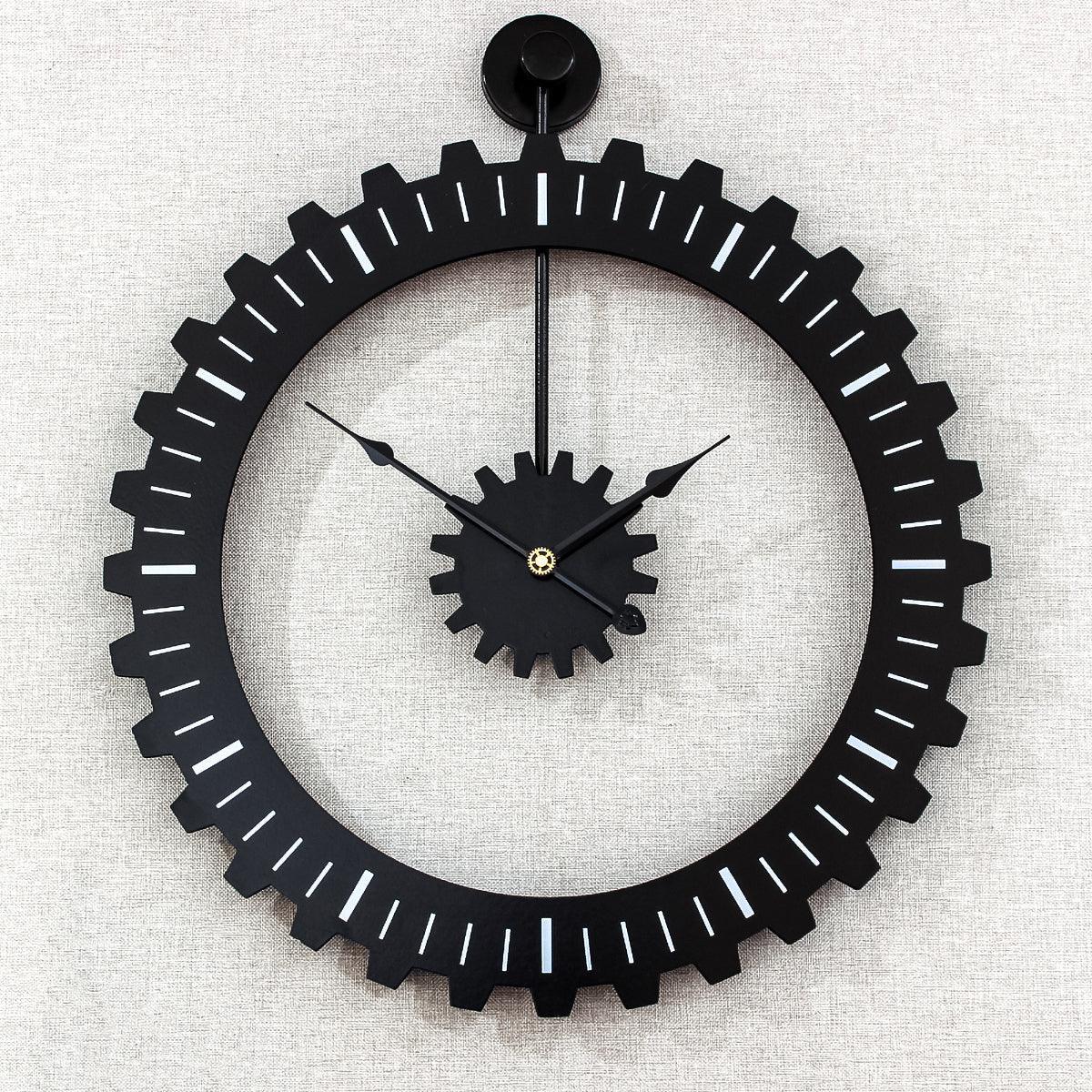 Ceas de perete, stil elegant, mecanism Silentios, D4203, 50*59 cm, Negru