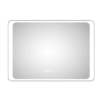 Oglinda baie, sistem iluminare LED, IP44, 100x70cm, D4221, Dezaburire, Touch, Ceas