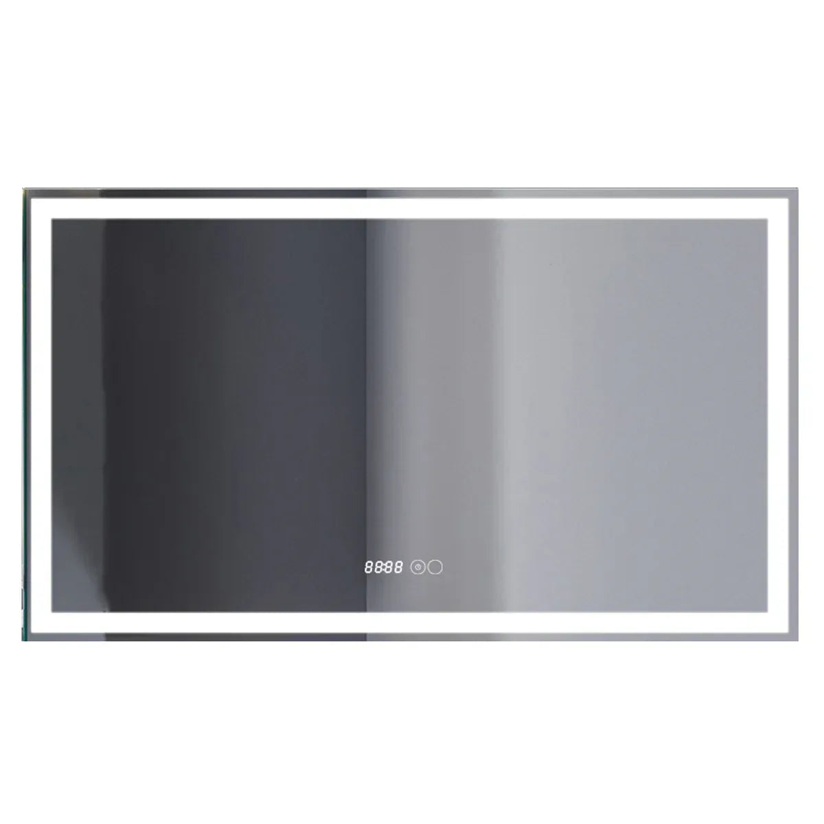 Oglinda baie, sistem iluminare LED, IP44, 120x70cm, D4228, Dezaburire, Touch, Ceas