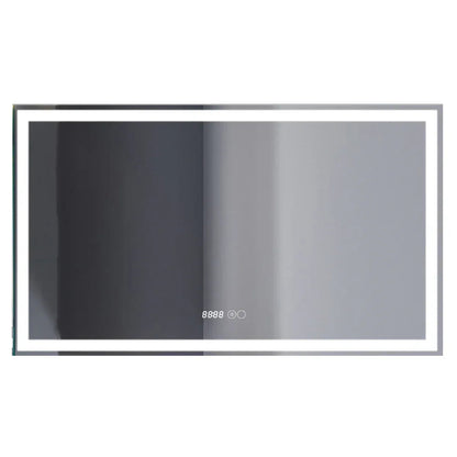 Oglinda baie, sistem iluminare LED, IP44, 120x70cm, D4228, Dezaburire, Touch, Ceas