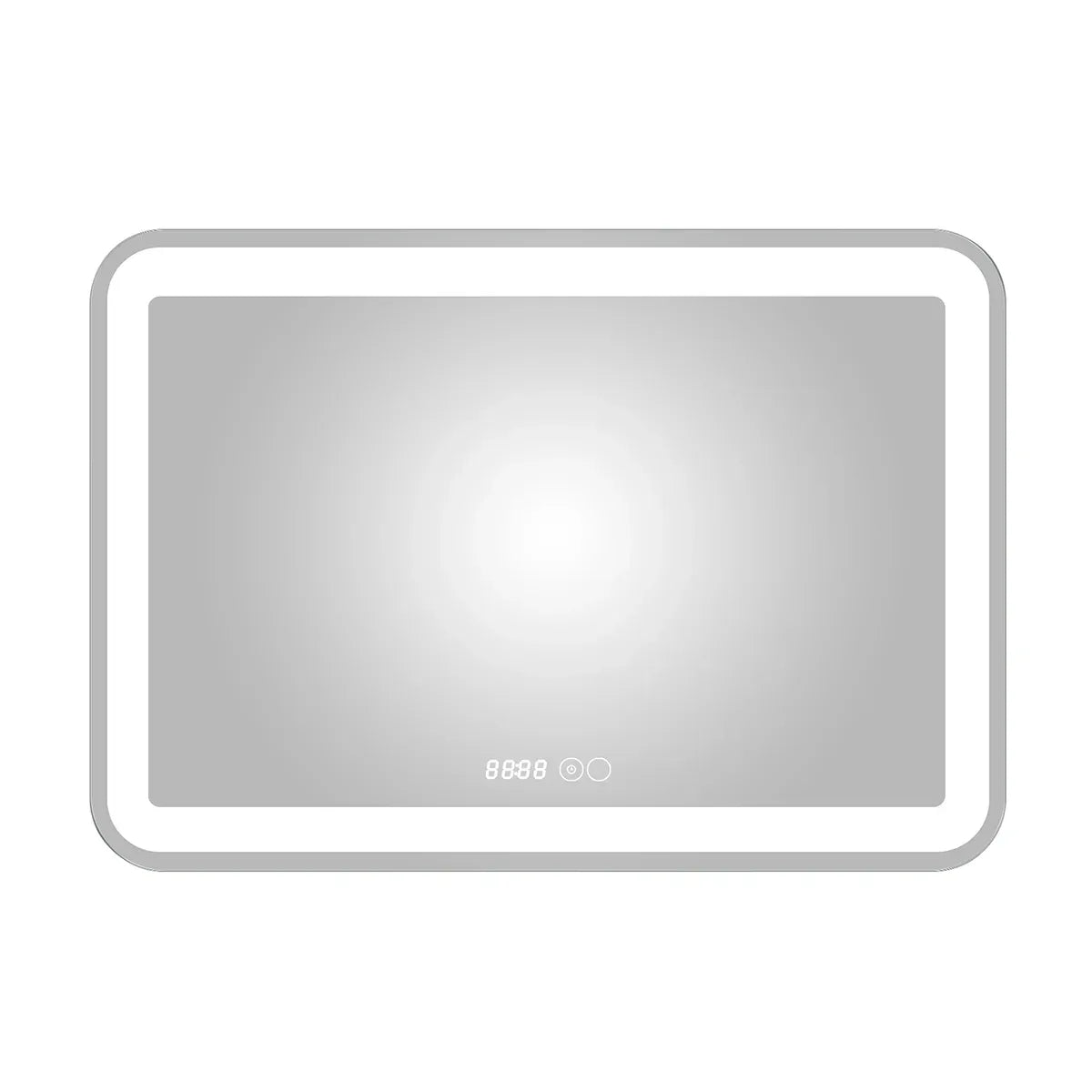Oglinda baie, sistem iluminare LED, IP44, 100x70cm, D4230, Dezaburire, Touch, Ceas