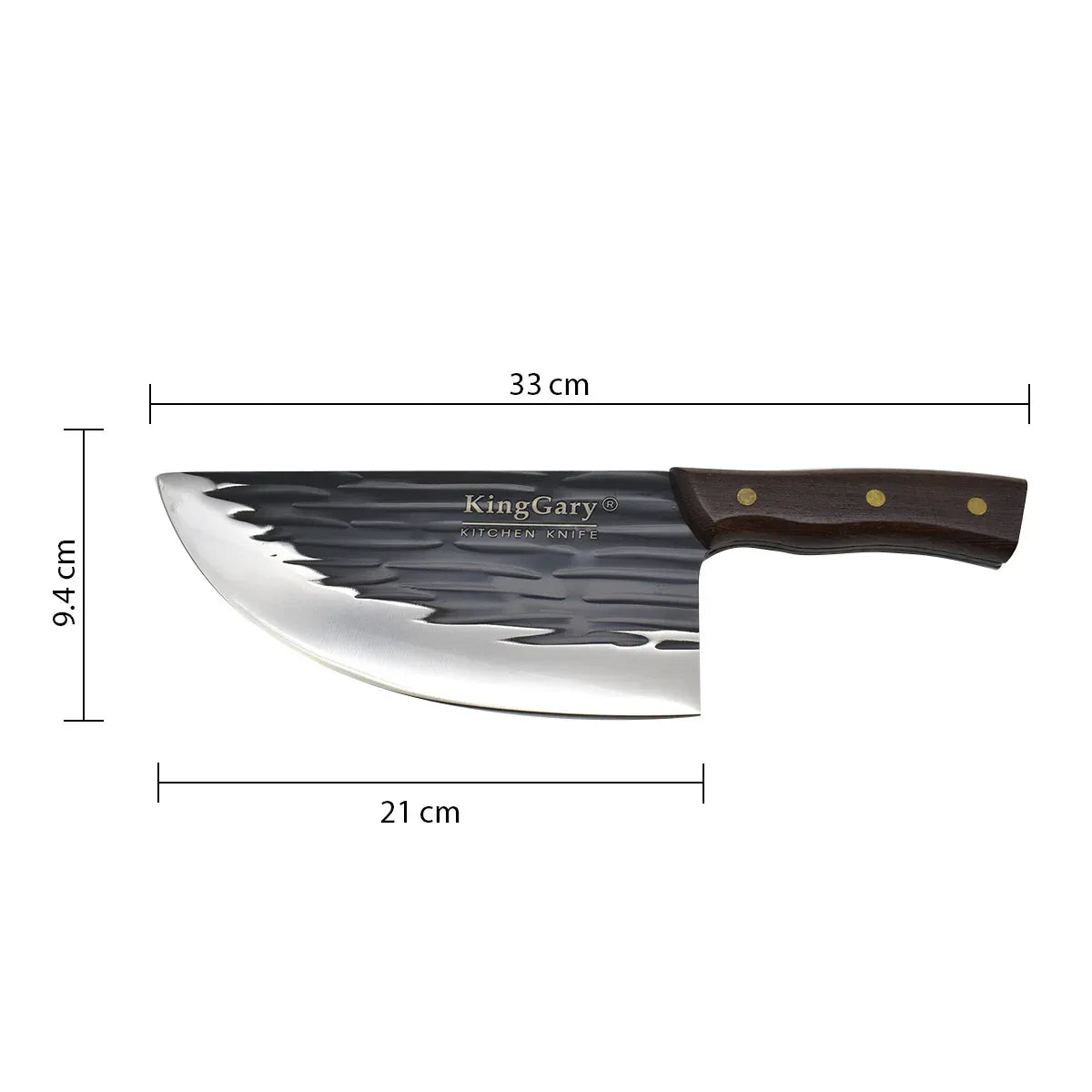 Cutit macelar de bucatarie D4304, otel inoxidabil, 33cm