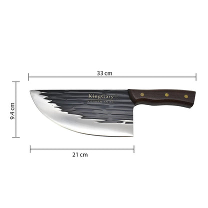 Cutit macelar de bucatarie D4304, otel inoxidabil, 33cm