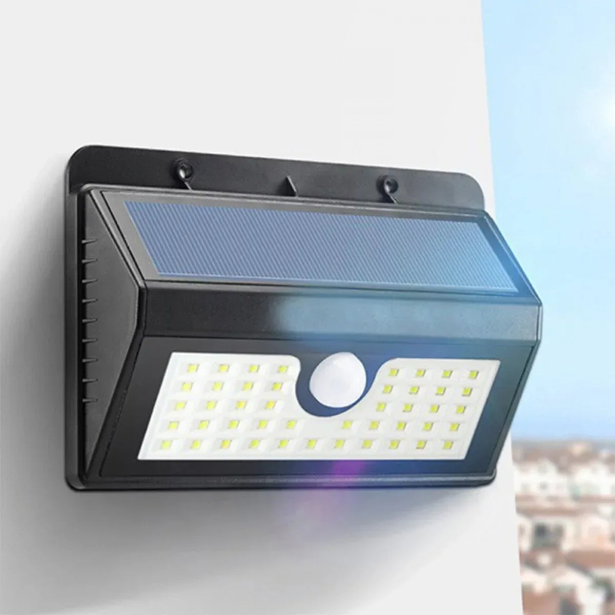 Lampa solara, cu senzor de miscare, lumina LED,  acumulator, Naimeed D4312, 52  LED-uri
