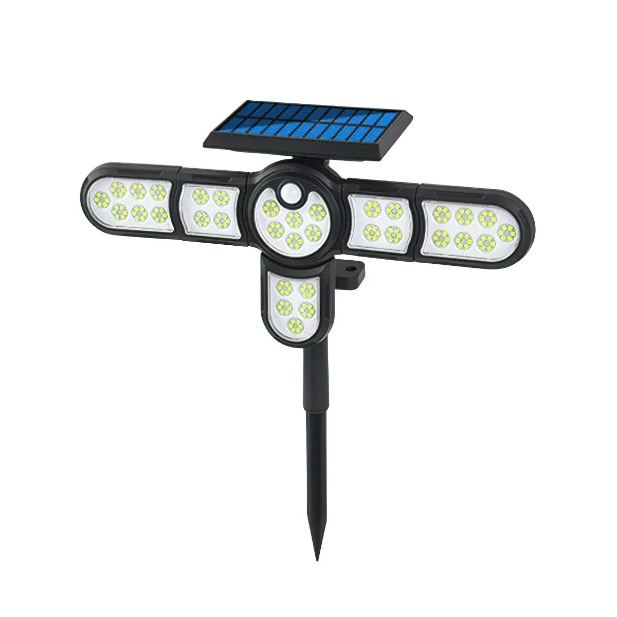 Lampa solara, cu senzor de miscare, lumina LED,  acumulator, Naimeed D4333, 198 LED-uri