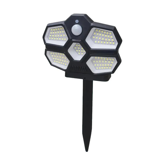 Lampa solara, cu senzor de miscare, lumina LED,  acumulator, Naimeed D4334, 124 LED-uri
