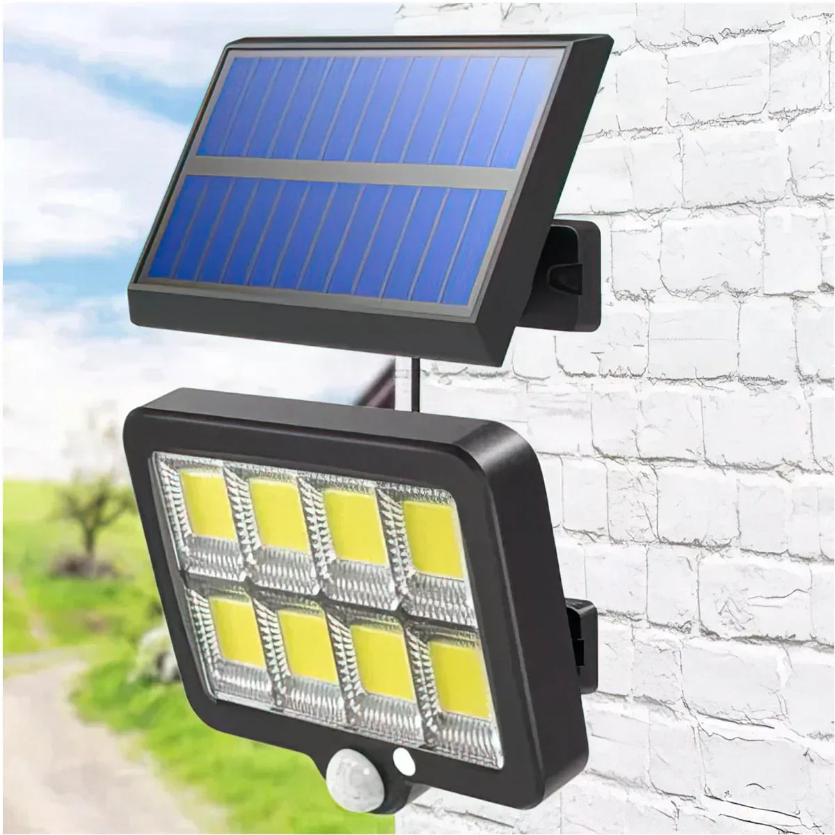 Lampa solara, cu senzor de miscare, lumina LED,  acumulator, Naimeed D4345, COB 160 LED-uri