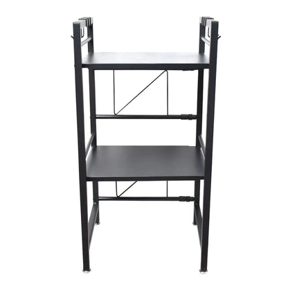Raft metalic, lungime ajustabila, 2 polite, Naimeed D4406, Negru