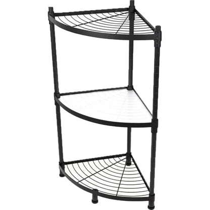 Raft metalic, multifunctional, 3 polite, Naimeed D4407, Negru