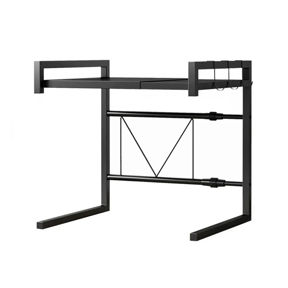 Raft metalic, lungime ajustabila, Naimeed D4435, Negru
