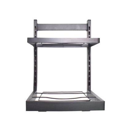 Raft metalic ajustabil, 2 polite, Naimeed D4450, Negru