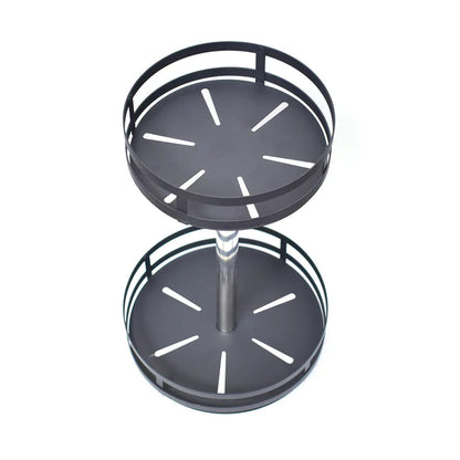 Suport metalic, 2 polite rotative, Naimeed D4489, Negru
