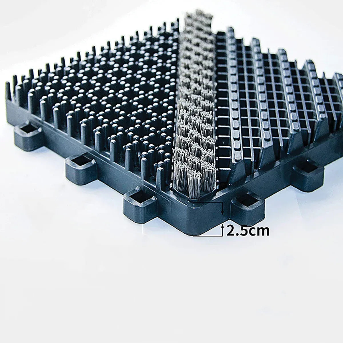 Placa pardoseala modulara din PP, Naimeed D4533, 15x15x2.5cm, Gri
